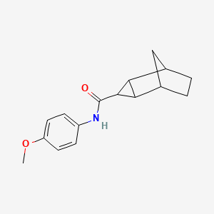 molecular formula C16H19NO2 B5034984 N-(4-methoxyphenyl)tricyclo[3.2.1.0~2,4~]octane-3-carboxamide 