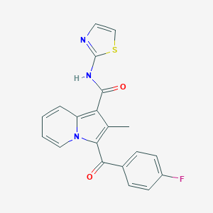 molecular formula C20H14FN3O2S B503499 3-(4-fluorobenzoyl)-2-methyl-N-(1,3-thiazol-2-yl)-1-indolizinecarboxamide 