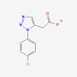 [1-(4-chlorophenyl)-1H-1,2,3-triazol-5-yl]acetic acid