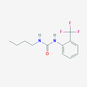 molecular formula C12H15F3N2O B503503 N-butyl-N'-[2-(trifluoromethyl)phenyl]urea 