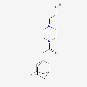 molecular formula C18H30N2O2 B5035042 2-[4-(1-adamantylacetyl)-1-piperazinyl]ethanol 