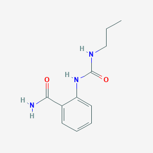 molecular formula C11H15N3O2 B503506 2-{[(Propylamino)carbonyl]amino}benzamide 