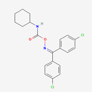 molecular formula C20H20Cl2N2O2 B5035080 bis(4-chlorophenyl)methanone O-[(cyclohexylamino)carbonyl]oxime 