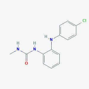 molecular formula C14H14ClN3O B503509 N-[2-(4-chloroanilino)phenyl]-N'-methylurea 