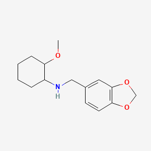 molecular formula C15H21NO3 B5035118 (1,3-benzodioxol-5-ylmethyl)(2-methoxycyclohexyl)amine oxalate 