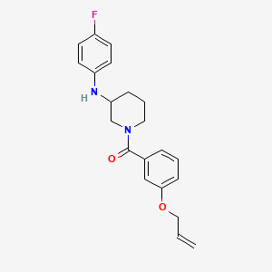 molecular formula C21H23FN2O2 B5035128 1-[3-(allyloxy)benzoyl]-N-(4-fluorophenyl)-3-piperidinamine 