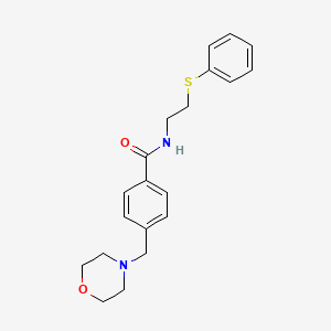 molecular formula C20H24N2O2S B5035137 4-(4-morpholinylmethyl)-N-[2-(phenylthio)ethyl]benzamide 