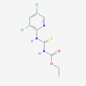 molecular formula C9H9Cl2N3O2S B503515 Ethyl [(3,5-dichloro-2-pyridinyl)amino]carbothioylcarbamate 