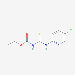 ethyl N-{[(5-chloro-2-pyridinyl)amino]carbothioyl}carbamate