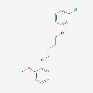 molecular formula C17H19ClO3 B5035175 1-[4-(3-chlorophenoxy)butoxy]-2-methoxybenzene 