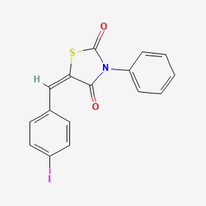 molecular formula C16H10INO2S B5035180 5-(4-iodobenzylidene)-3-phenyl-1,3-thiazolidine-2,4-dione 