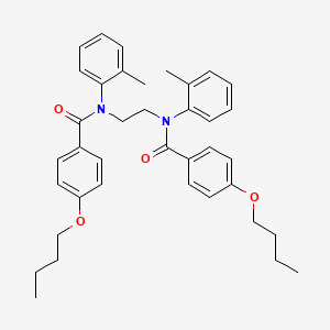 molecular formula C38H44N2O4 B5035208 N,N'-1,2-ethanediylbis[4-butoxy-N-(2-methylphenyl)benzamide] 