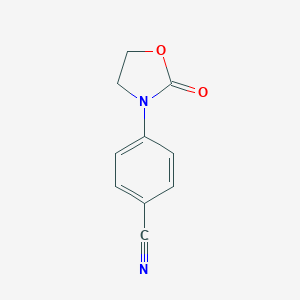 molecular formula C10H8N2O2 B503521 4-(2-Oxo-1,3-oxazolidin-3-yl)benzonitrile CAS No. 208709-23-3