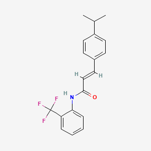 molecular formula C19H18F3NO B5035238 3-(4-isopropylphenyl)-N-[2-(trifluoromethyl)phenyl]acrylamide 