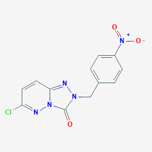molecular formula C12H8ClN5O3 B503524 6-chloro-2-{4-nitrobenzyl}[1,2,4]triazolo[4,3-b]pyridazin-3(2H)-one 