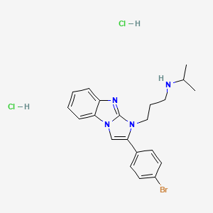 molecular formula C21H25BrCl2N4 B5035255 {3-[2-(4-bromophenyl)-1H-imidazo[1,2-a]benzimidazol-1-yl]propyl}isopropylamine dihydrochloride 
