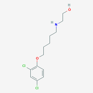 molecular formula C13H19Cl2NO2 B5035258 2-{[5-(2,4-dichlorophenoxy)pentyl]amino}ethanol 