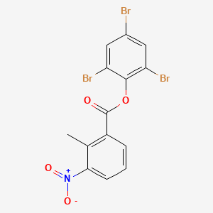 molecular formula C14H8Br3NO4 B5035265 2,4,6-tribromophenyl 2-methyl-3-nitrobenzoate 