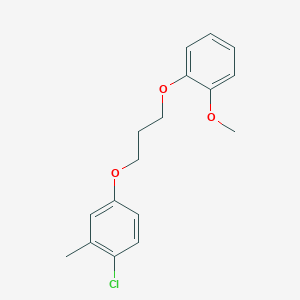molecular formula C17H19ClO3 B5035302 1-chloro-4-[3-(2-methoxyphenoxy)propoxy]-2-methylbenzene 