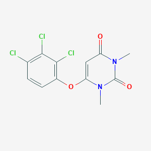 molecular formula C12H9Cl3N2O3 B503532 1,3-dimethyl-6-(2,3,4-trichlorophenoxy)-2,4(1H,3H)-pyrimidinedione 