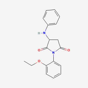 molecular formula C18H18N2O3 B5035331 3-anilino-1-(2-ethoxyphenyl)-2,5-pyrrolidinedione 