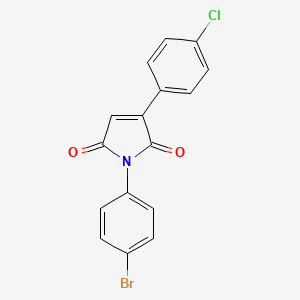 molecular formula C16H9BrClNO2 B5035356 1-(4-bromophenyl)-3-(4-chlorophenyl)-1H-pyrrole-2,5-dione 