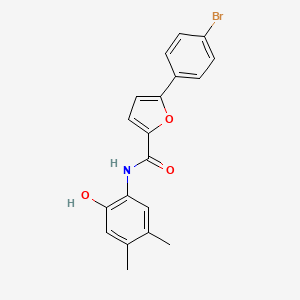 molecular formula C19H16BrNO3 B5035357 5-(4-bromophenyl)-N-(2-hydroxy-4,5-dimethylphenyl)-2-furamide 