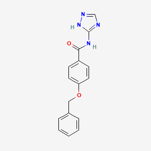 molecular formula C16H14N4O2 B5035402 4-(benzyloxy)-N-4H-1,2,4-triazol-3-ylbenzamide 