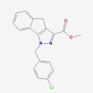 Methyl 1-(4-chlorobenzyl)-1,4-dihydroindeno[1,2-c]pyrazole-3-carboxylate