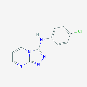 molecular formula C11H8ClN5 B503543 N-(4-chlorophenyl)-[1,2,4]triazolo[4,3-a]pyrimidin-3-amine 