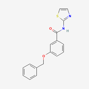 molecular formula C17H14N2O2S B5035433 3-(benzyloxy)-N-1,3-thiazol-2-ylbenzamide 