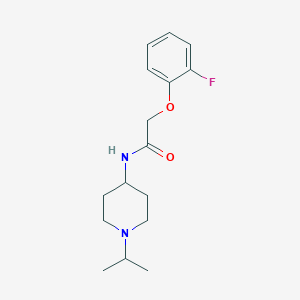 molecular formula C16H23FN2O2 B5035441 2-(2-fluorophenoxy)-N-(1-isopropyl-4-piperidinyl)acetamide 