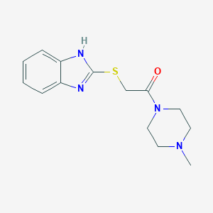 2-{[2-(4-methyl-1-piperazinyl)-2-oxoethyl]sulfanyl}-1H-benzimidazole