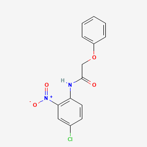 molecular formula C14H11ClN2O4 B5035493 N-(4-chloro-2-nitrophenyl)-2-phenoxyacetamide 
