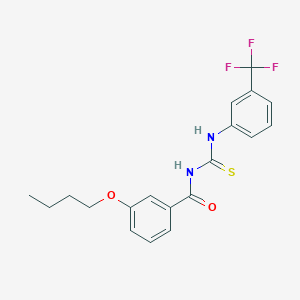molecular formula C19H19F3N2O2S B5035502 3-butoxy-N-({[3-(trifluoromethyl)phenyl]amino}carbonothioyl)benzamide 