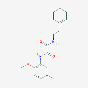 molecular formula C18H24N2O3 B5035511 N-[2-(1-cyclohexen-1-yl)ethyl]-N'-(2-methoxy-5-methylphenyl)ethanediamide 