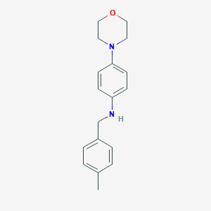 molecular formula C18H22N2O B503558 (4-Methylbenzyl)(4-morpholin-4-ylphenyl)amine 