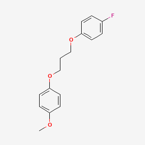 molecular formula C16H17FO3 B5035601 1-fluoro-4-[3-(4-methoxyphenoxy)propoxy]benzene 