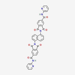 molecular formula C38H22N6O6 B5035629 2,2'-(1,5-naphthalenediyl)bis(1,3-dioxo-N-2-pyridinyl-5-isoindolinecarboxamide) 