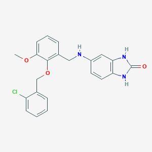 5-({2-[(2-chlorobenzyl)oxy]-3-methoxybenzyl}amino)-1,3-dihydro-2H-benzimidazol-2-one