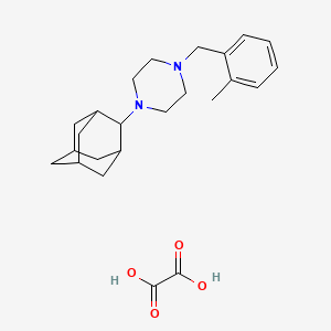 molecular formula C24H34N2O4 B5035658 1-(2-adamantyl)-4-(2-methylbenzyl)piperazine oxalate 