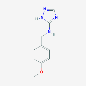 molecular formula C10H12N4O B503566 N-(4-Methoxybenzyl)-1H-1,2,4-triazol-5-amine 