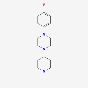 molecular formula C16H24FN3 B5035665 1-(4-fluorophenyl)-4-(1-methyl-4-piperidinyl)piperazine 