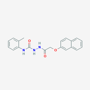 molecular formula C20H19N3O3 B5035687 N-(2-methylphenyl)-2-[(2-naphthyloxy)acetyl]hydrazinecarboxamide 