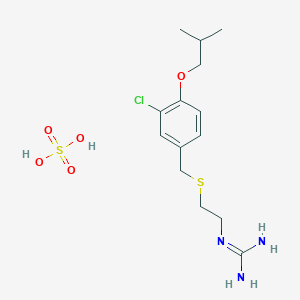 molecular formula C14H24ClN3O5S2 B5035699 N-{2-[(3-chloro-4-isobutoxybenzyl)thio]ethyl}guanidine sulfate 