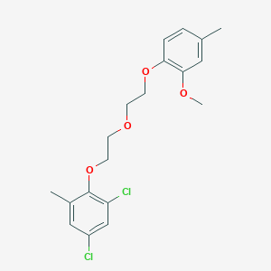 molecular formula C19H22Cl2O4 B5035709 1,5-dichloro-2-{2-[2-(2-methoxy-4-methylphenoxy)ethoxy]ethoxy}-3-methylbenzene 