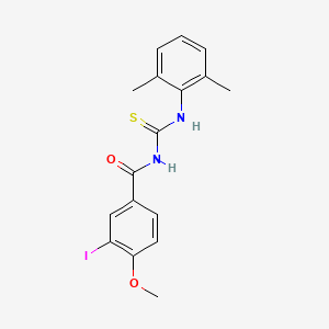 molecular formula C17H17IN2O2S B5035738 N-{[(2,6-dimethylphenyl)amino]carbonothioyl}-3-iodo-4-methoxybenzamide 