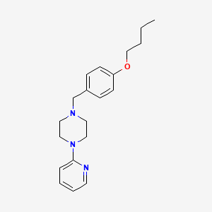 molecular formula C20H27N3O B5035762 1-(4-butoxybenzyl)-4-(2-pyridinyl)piperazine 