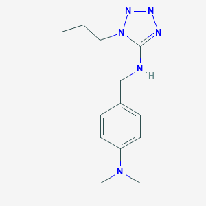 molecular formula C13H20N6 B503577 (4-Dimethylamino-benzyl)-(1-propyl-1H-tetrazol-5-yl)-amine CAS No. 876896-14-9