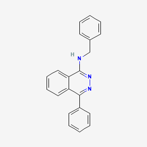 molecular formula C21H17N3 B5035778 N-benzyl-4-phenyl-1-phthalazinamine 